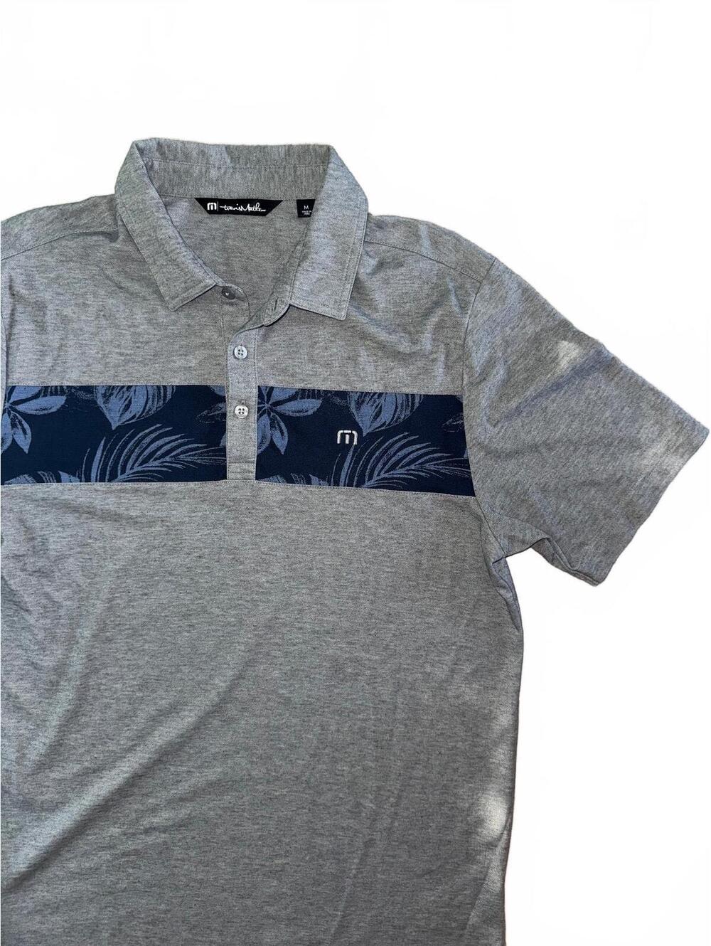 Men's Travis Mathew gray golf polo size medium